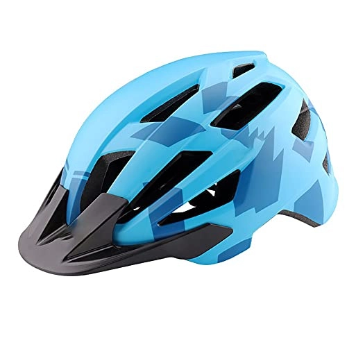 Mountain Bike Helmet : MGIZLJJ Adult Bike Helmet CE Certified Lightweight Cycle Bicycle Helmets Adjustable MTB Mountain Scooter Road Cycling Helmet with Detachable Visor for Youth Mens Womens Ladies A