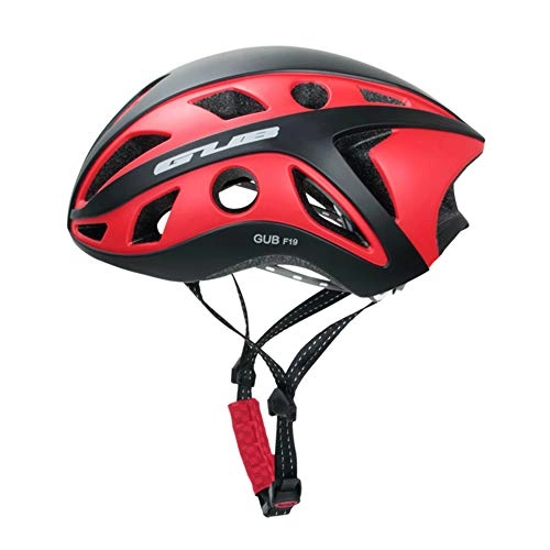 Mountain Bike Helmet : MGYQ Mountain Bike Helmet Unisex, Cycling with Glasses Goggles Road Bike Helmet, matte black red
