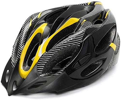 Mountain Bike Helmet : miaomao Bicycle Helmets Cycling Road Mountain Bike Safety Helmet Adults Adjustable Cycling Safely Cap for Outdoor Sport Riding Bike yellow black