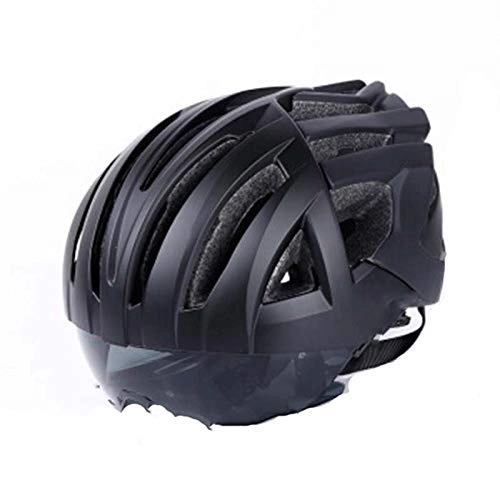 Mountain Bike Helmet : Mis Go One-Piece Riding Helmet, Mountain Bike Helmet, Three Pairs of Lenses, Red, M