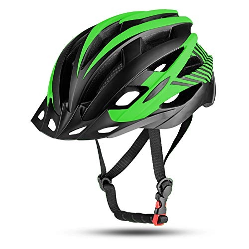 Mountain Bike Helmet : MOKFIRE Kids Bike Helmet for Boys Girls with Detachable Visor& Rear Light, CPSC Certified Bicycle Helmet for Mountain Road Cycling, Adjustable Size Youth Cycle Helmets (21.25-22.44inch) - Black Green