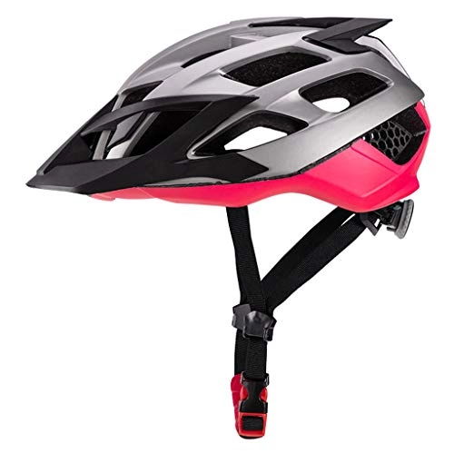 Mountain Bike Helmet : MONLEYTA Men Women Unisex Ultralight MTB Bike Helmet Mountain Riding Bicycle Safety Cap Gray pink
