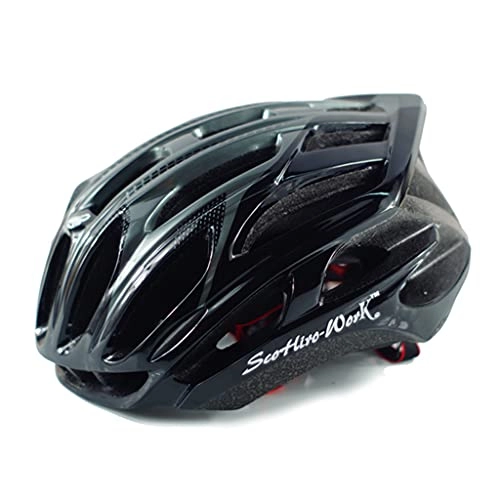 Mountain Bike Helmet : MONLEYTA Unisex Men Women MTB Bike Helmet Mountain Racing Road Bicycle Cycling Safety Cap Black L