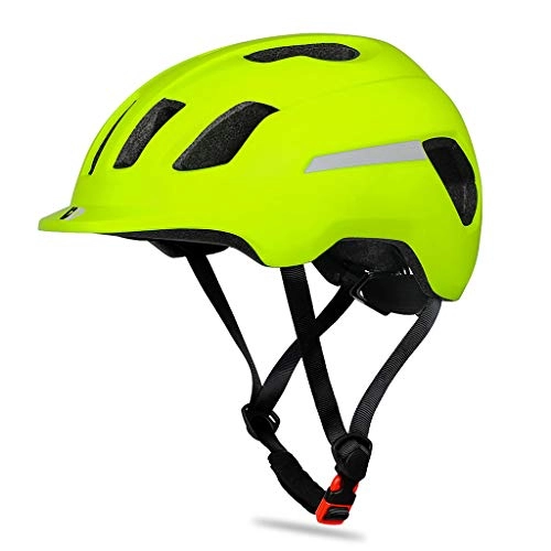 Mountain Bike Helmet : MONLEYTA Unisex Ultralight MTB Bike Reflective Helmet Mountain Riding Cycling Safety Cap Green