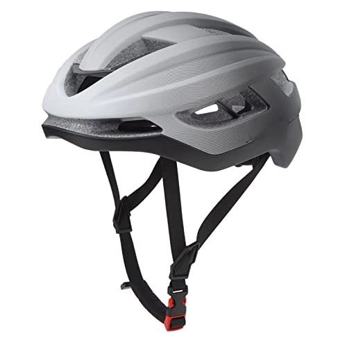 Mountain Bike Helmet : Mountain Bike Helmet, Bike Helmet Widened Integrated Enlarged for Outdoor Riding (Gradual White Gray Black)