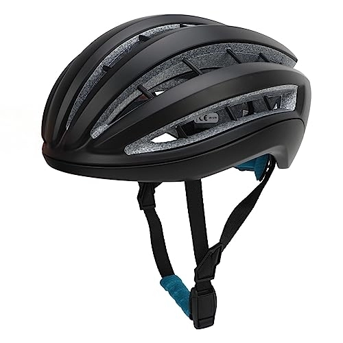 Mountain Bike Helmet : Mountain Bike Helmet, Breathable Bicycle Helmet Soft Lining Comfortable for Camping (Black)