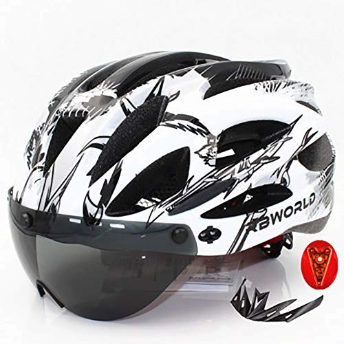 Mountain Bike Helmet : Mountain bike helmet for men and women, comfortable and adjustable CE certified helmet (suitable for head circumference 57-62cm)-B