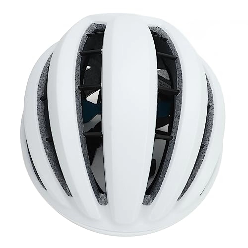 Mountain Bike Helmet : Mountain Bike Helmet, Large Rear Ventilation Bicycle Helmet, PC EPS Soft Lining, Comfortable for Camping (White)