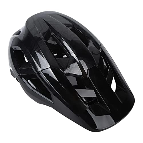 Mountain Bike Helmet : Mountain Bike Helmet, PC EPS 13 Ventilation Ports Adult Bike Helmets Comfortable Lightweight Adjustable Size Portable for Outdoor (Black)