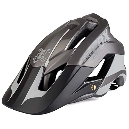 Mountain Bike Helmet : Mountain Bike Riding Helmet, Skin-Friendly, Breathable, Shockproof Buffer, Adjustable Riding Mountain Bike Skateboard Helmet Helmet (22-24.41 Inches), titanium