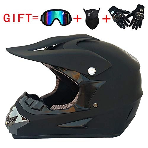 Mountain Bike Helmet : MTTK Personality downhill helmet gifts goggles mask gloves mountain biking lightweight full face helmet suitable for ATV MTB SCOOTER, D, M