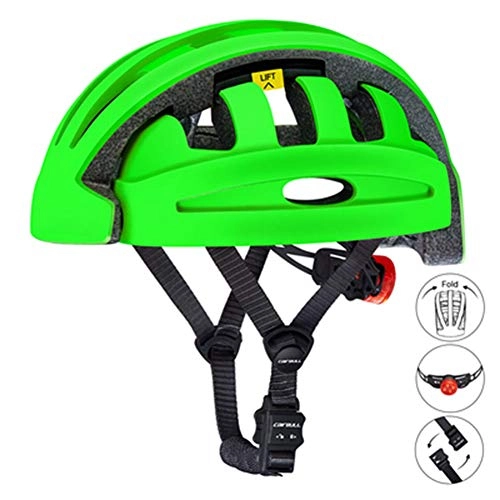 Mountain Bike Helmet : Multi-Purpose Helmet Bicycle Helmet Mountain Bike Helmet Electric Car Shift Shift Integrated Scooter Perspiration Comfortable Riding Hiking Adult Pc+Eps-green
