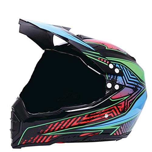Mountain Bike Helmet : MYSdd Gloss Black Helmet Motorcycle Racing Bike Helmet Off-Road Downhill Mountain Bike DH Cross Helmet Comfortable Lining - star-dark X XXL