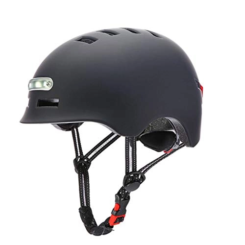 Mountain Bike Helmet : N\A LINhuahua Motorbike Helmet, Motorcycle LED Tail Light Helmet Mountain Climbing Skate Safety Helmet Men Women Unisex