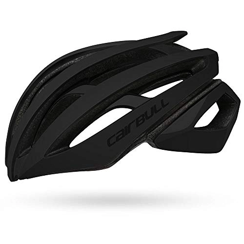 Mountain Bike Helmet : New Road Mountain Bike Racing Lightweight Double-Layer Riding Helmet-Black_S / M (54-58CM)