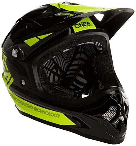 Mountain Bike Helmet : O'Neal Backflip RL2 Helmet Bungarra Black Neon Yellow Hi-Vis Fidlock DH FR MTB Downhill Bike 0500-20 Size, Black, XL (61cm)