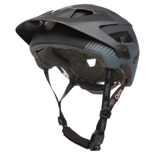 Mountain Bike Helmet : O'NEAL | Mountain Bike Helmet | Enduro All-Mountain | Ventilation Openings for Cooling, Washable Cushion, Safety Standard EN1078 | Helmet Defender Grill V.22 | Adult | Black Grey | Size L-XL