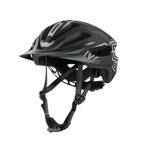 Mountain Bike Helmet : O'NEAL | Mountainbike-Helmet | Enduro MTB Trail All-Mountain | Efficient ventilation system, Size adjustment system, EN1078 approved | Helmet Q RL | Adult | Black | Size L XL
