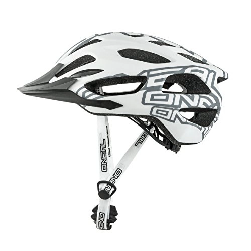Mountain Bike Helmet : O'NEAL | Mountainbike-Helmet | Enduro MTB Trail All-Mountain | Efficient ventilation system, Size adjustment system, EN1078 approved | Helmet Q RL | Adult | White | Size L XL