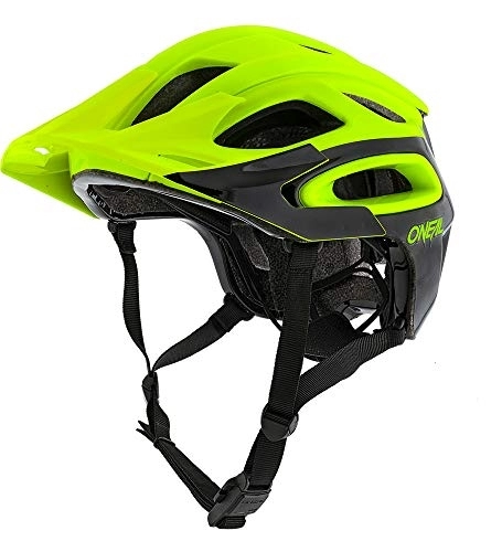 Mountain Bike Helmet : O'NEAL Orbiter II Solid Fahrrad Mountainbike Helm MTB DH FR All Mountain Bike Enduro Cross Freeride, 0616, Farbe Neon Gelb, Größe XXS / S