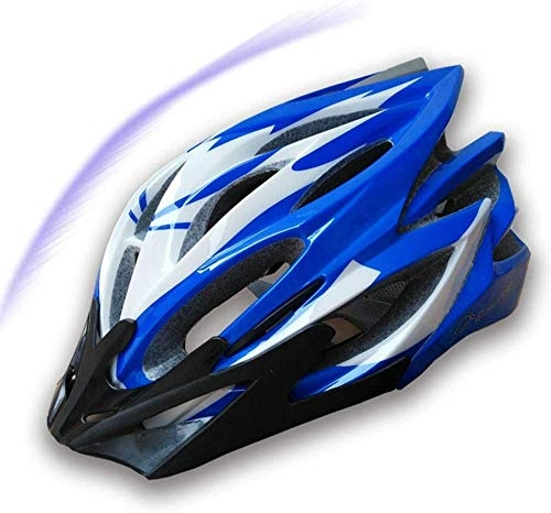 Mountain Bike Helmet : One-piece Riding Helmet Mountain Bike Hat Unisex Breathable Safety And Comfortable Bicycle Helmet Effective xtrxtrdsf (Color : Blue)