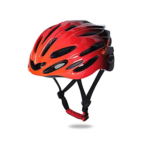 Mountain Bike Helmet : ONYBIC Lightweight Bike Helmet for Adult Men Women, MTB & Road Bicycle Helmets Adjustable Size 56-62cm Cycling Helmets for Bicycle Skateboard Scooter(Black Red)