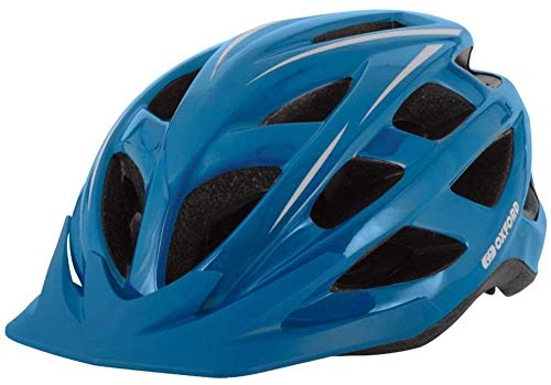 Mountain Bike Helmet : Oxford Talon Cycling Helmet - Blue, Large / Bicycle Cycle Biking Bike Road MTB Mountain Riding Ride Head Safety Safe Shell Skull Guard Pad Protection Protect Lid Cool Air Vent Unisex Commute Wear