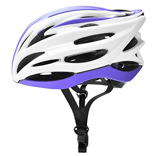 Mountain Bike Helmet : PIANYIHUO Bicycle HelmetBike Helmet Soft Removable Lining Pad Adjustable Men Women Trail Racing Helmet In-mold Road Mountain Cycling Bicycle Helmet, white purple