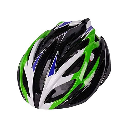 Mountain Bike Helmet : Pkfinrd Cycle Helmet, Mountain Bicycle Helmet Adjustable Comfortable Safety Helmet for Outdoor Sport Riding Bike (Fits Head Sizes 54-62Cm) (Color : Green)