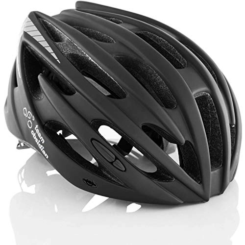 Mountain Bike Helmet : Premium Quality Airflow Bike Helmet Specialized for Road & Mountain Biking - Safety Certified Bicycle Helmets for Adult Men & Women, Teen Boys & Girls – Comfortable , Lightweight , Breathable (Matte Black, M / L)
