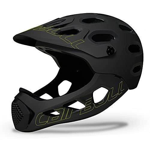 Mountain Bike Helmet : PYLTT Mountain Cross-country Bicycle Full Face Helmet Extremely Sports Safety Helmet for Riding Motorcycle Helmets for Mountain Cross-Country Downhill Bikes, Mountain Bike, Road Bike