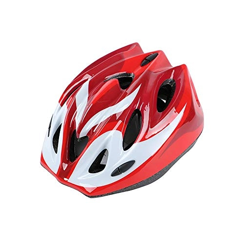 Mountain Bike Helmet : QPLNTCQ Cycle Bike Helmet Children Safety Road Bike Helmet for Cycling Skating Scooter Outdoor Sports Safety Protection Head Helmets (Color : Red, Size : Free)
