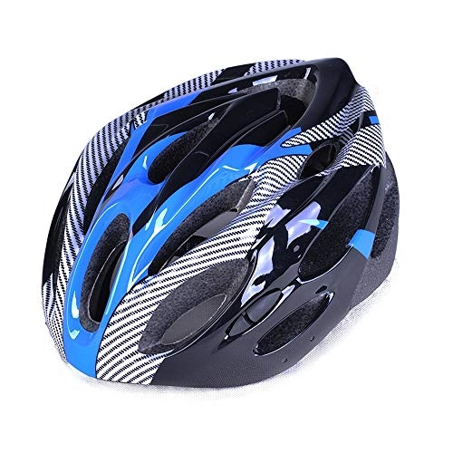 Mountain Bike Helmet : QPLNTCQ Cycle Bike Helmet Cycling Bicycle Helmet for Adult Men Women Adjustable Outdoor Sport Safety Protective Helmet with Regulator (Color : Blue, Size : Free)