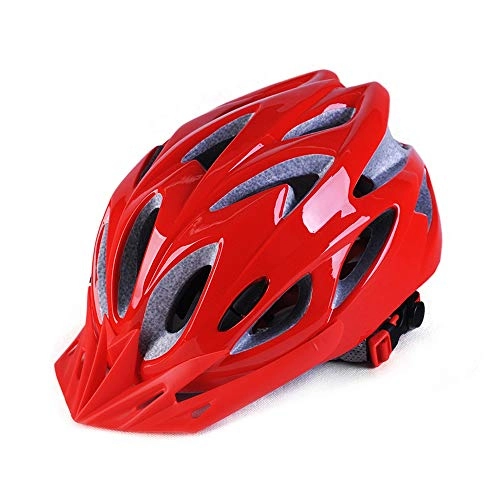 Mountain Bike Helmet : QPLNTCQ Cycle Bike Helmet Cycling Helmet for Men Women Safety Mountain Bike Helmet PC Shell Helmet Protection Outdoor Sport Equipment (Color : 03 red, Size : Free)