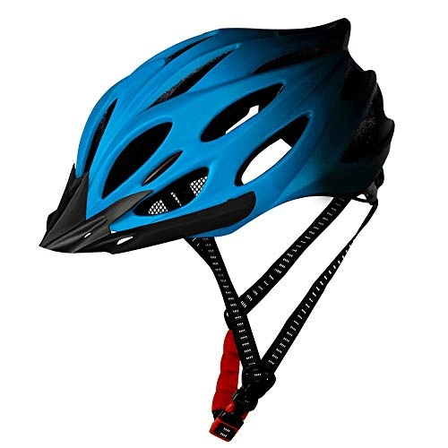 Mountain Bike Helmet : QPLNTCQ Motorcycle Helmet Bicycle Helmet Bike Adult Safe EPS Road Mountain Cycling Men Womens Outdoor Breathable Helmet Protector (Color : Blue, Size : Free)