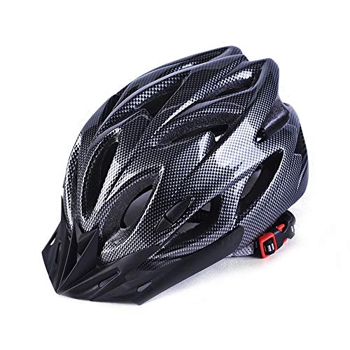 Mountain Bike Helmet : QPLNTCQ Motorcycle Helmet Bicycle Helmet Outdoor PC Shell Road Bike Integrated Molding Men Women Riding Protective Gear Protective Helmet (Color : Black, Size : Free)