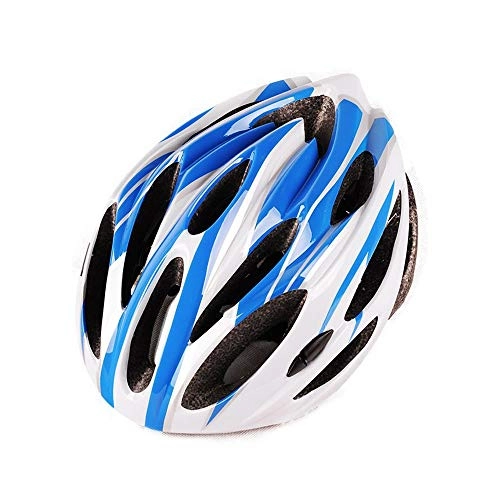 Mountain Bike Helmet : QPLNTCQ Motorcycle Helmet Bike Helmet Lightweight Cycle Helmet for Men Women Adjustable Size Outdoor Sports Safety Protective Helmet (Color : 01Blue, Size : Free)