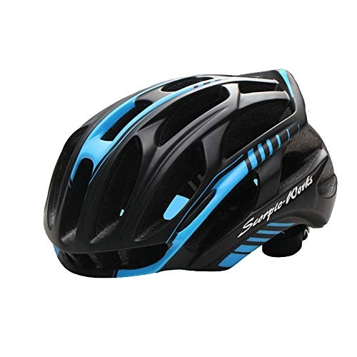 Mountain Bike Helmet : QPLNTCQ Motorcycle Helmet Cycling Bicycle Helmet for Adult Men Women Sports Safety Protective Helmet Comfortable Helmet Adjustable 36 Vents (Color : 03Blue, Size : M)