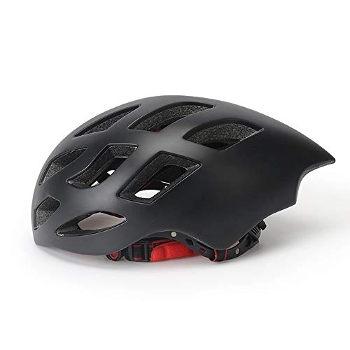 Mountain Bike Helmet : QPLNTCQ Motorcycle Helmet Cycling helmet for Women Men Ultralight Road Mountain Bike Helmet Outdoor Sports Protective Helmet Safety hat (Color : 05Black, Size : Free)