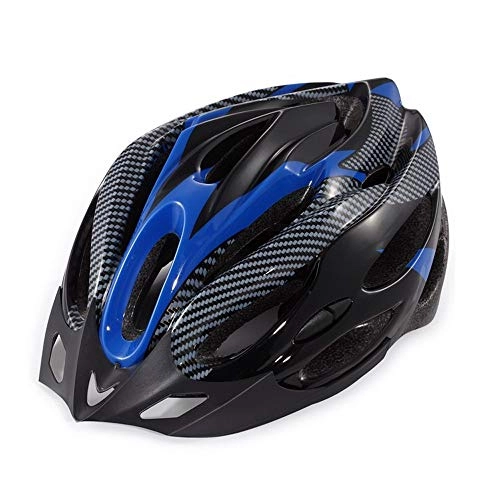Mountain Bike Helmet : QPLNTCQ Motorcycle Helmet Cycling Helmet PC Shell Helmet Protection Safety Mountain Bike Helmet for Men Women Outdoor Sport Equipment (Color : Blue, Size : Free)