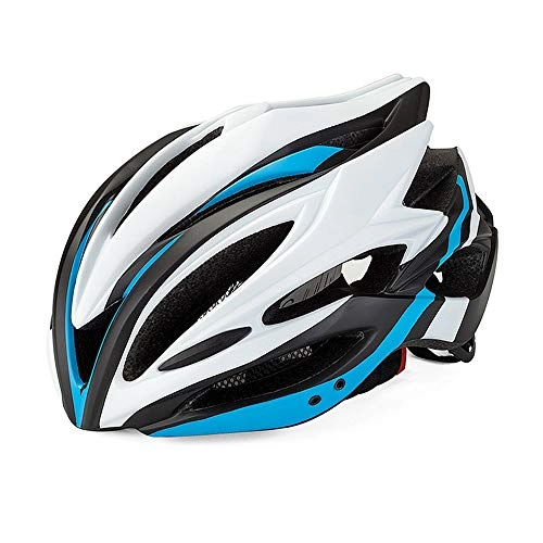 Mountain Bike Helmet : QPLNTCQ Motorcycle Helmet Mountain Bike Helmet Cycling Adult Safety Helmet Protection Adjustable 58-62cm Outdoor Sport Helmet PC Shell (Color : Blue, Size : Free)