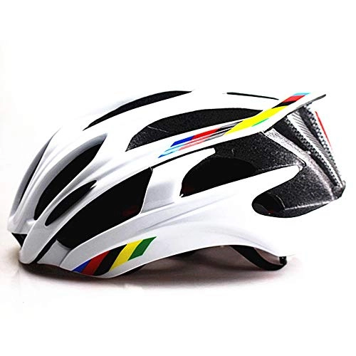 Mountain Bike Helmet : QPLNTCQ Motorcycle Helmet Riding Bike Helmet for Men Women Helmet Comfortable Outdoor Sports Mountain Road Bike Cycling Helmets Protector (Color : 01White, Size : Free)