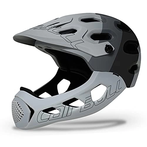 Mountain Bike Helmet : QQRH Full Face Helmet Mountain Cross Country Bike lntegral MTB Extreme Sports Safety Helmets