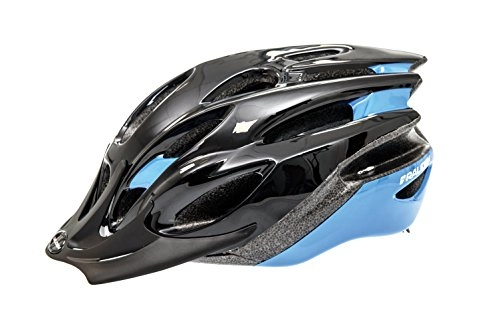 Mountain Bike Helmet : Raleigh Unisex Black / Blue Mountain Bike Cycling Helmet 54-58 cm
