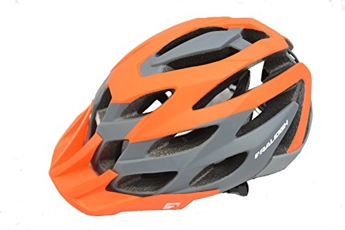 Mountain Bike Helmet : Raleigh Unisex Orange Trail and Mountain Bike Cycling Helmet 60-63 cm