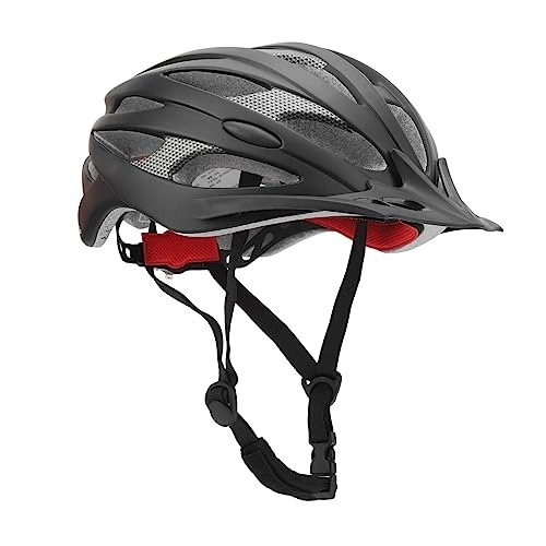 Mountain Bike Helmet : RiToEasysports Bike Helmet, One Piece Design Ventilated Heat Dissipation Cycling Helmet Bicycle Helmet for Adult Men Women for Mountain Road Bike (Wine Red)