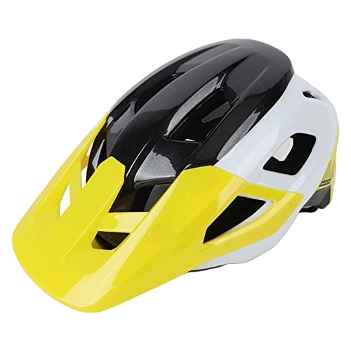 Mountain Bike Helmet : RiToEasysports Mountain Bike Helmet, Mountain Bicycle Helmet 13 Ventilation Ports Adjustable Size Cycling Helmet for Adult (Yellow)