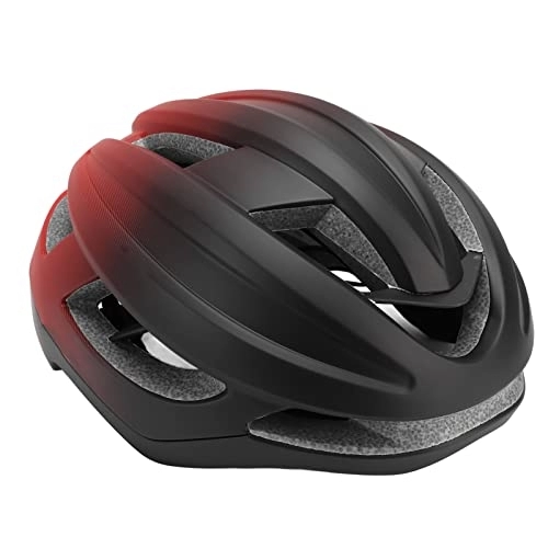 Mountain Bike Helmet : Road Bicycle Helmet, Mountain Bike Helmet Breathable Ventilation Removable Lining for Riding (Gradient Black Red)