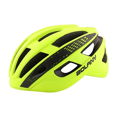Mountain Bike Helmet : Road Bike Helmet, Mountain Bicycle Cycling Helmets PC EPS Sturdy Shell, Removable Lining Adjustable Size for Adults Men / Women(21.65-23.62Inch), Green