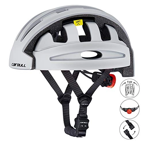 Mountain Bike Helmet : Road Bike Helmets Mountain Bike Helmets All-Round Helmets Jet Helmets Super Light Scooter Helmets Adjustable Outdoor Sports Protective Gear Helmet with LED Rear Light, for Children, Teenagers, Adults